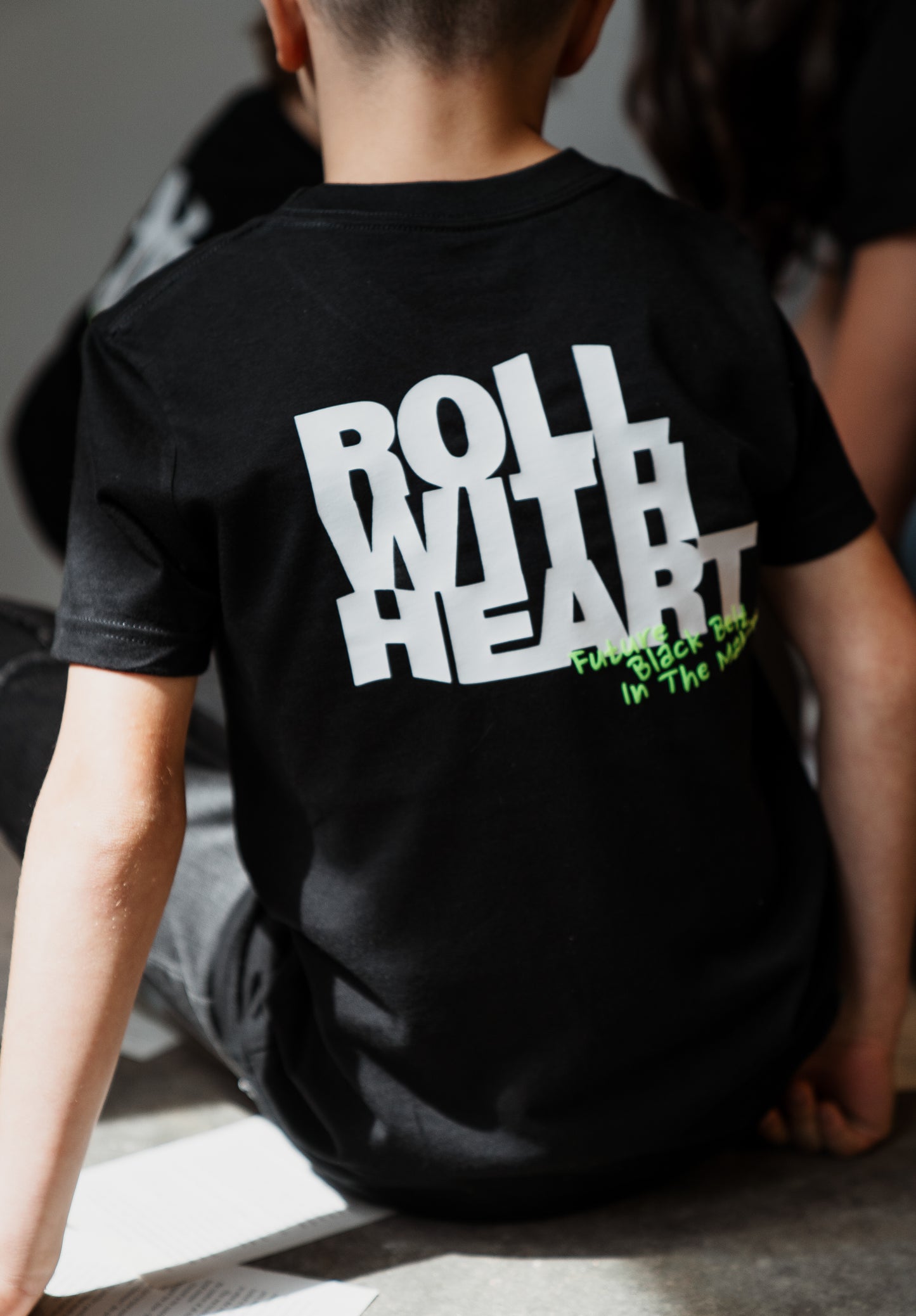 ROLL WITH HEART | Kids Collection - Black Belt in the Making t-shirt