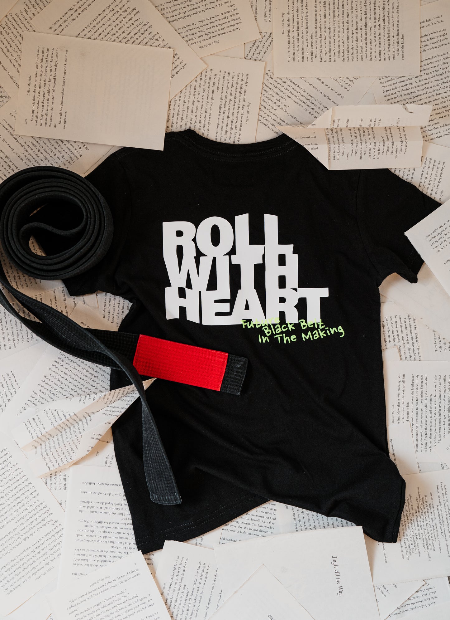 ROLL WITH HEART | Toddler Collection - Black Belt in the Making t-shirt