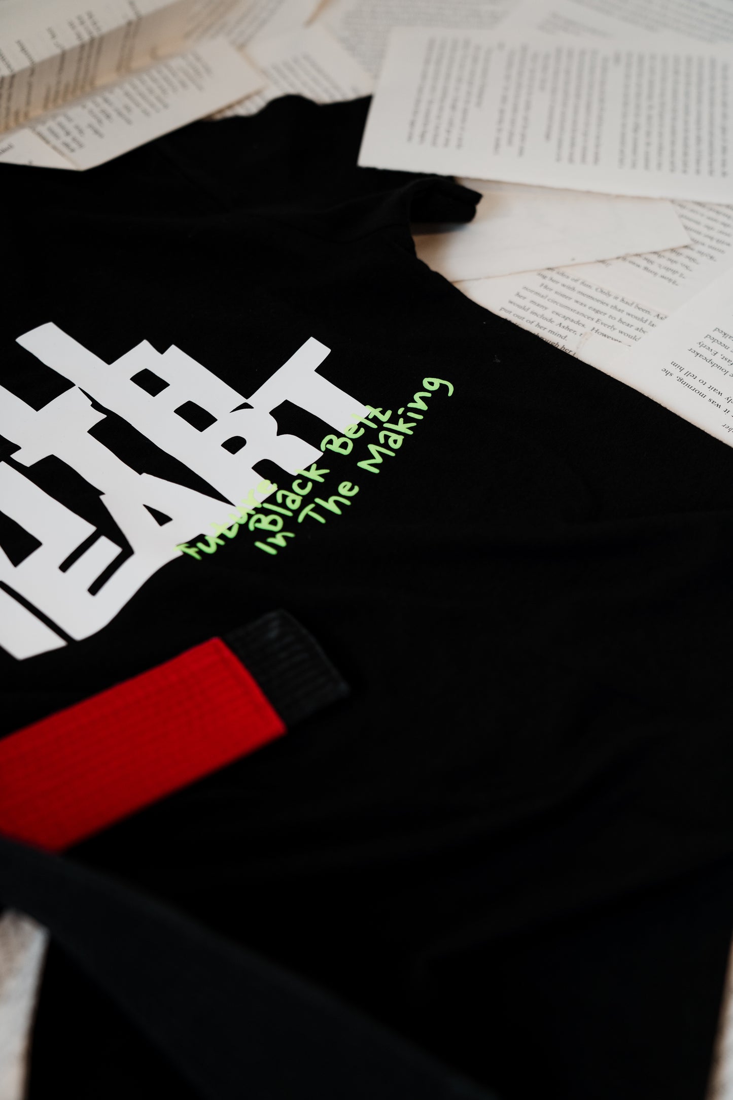 ROLL WITH HEART | Toddler Collection - Black Belt in the Making t-shirt