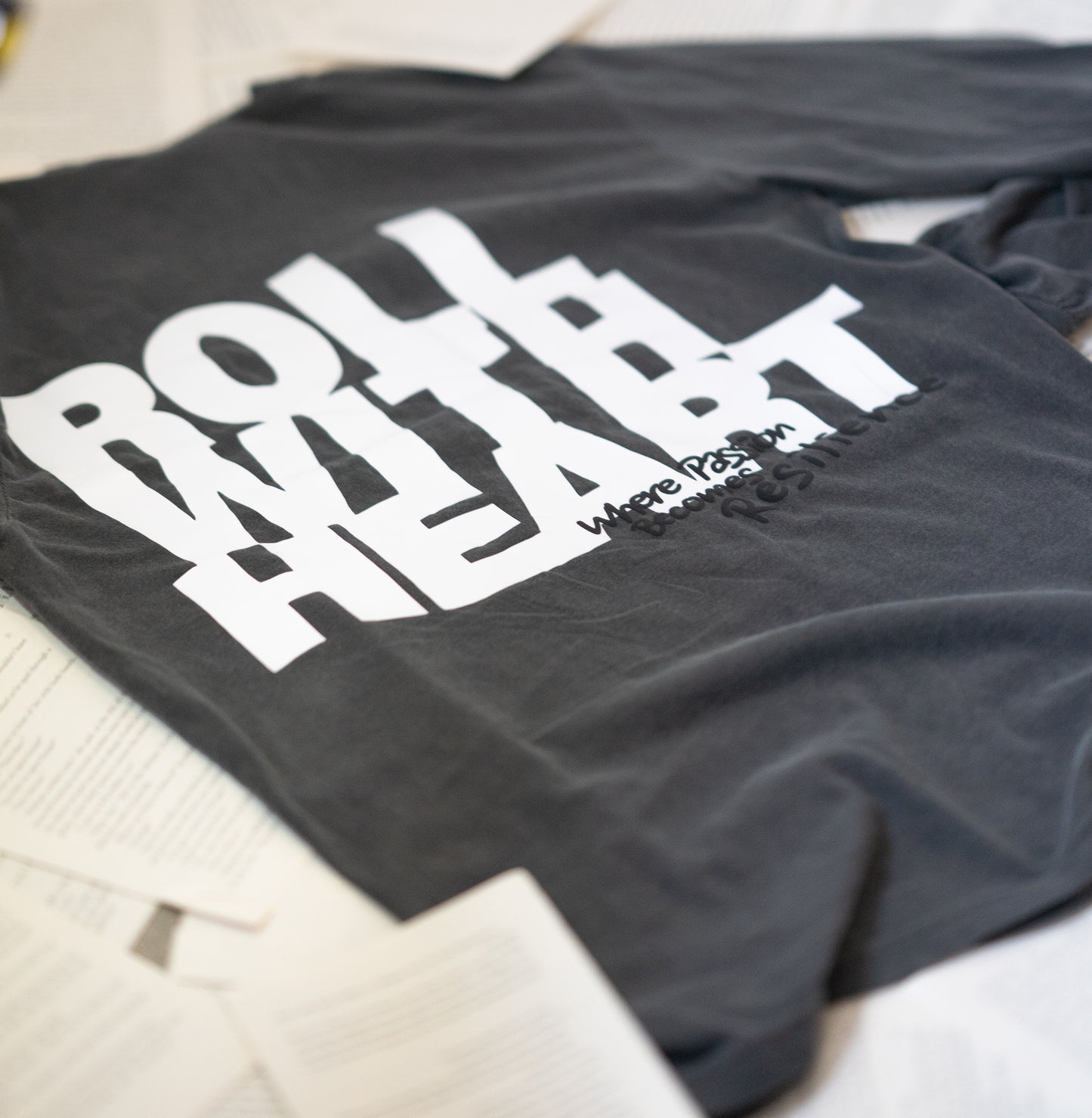 ROLL WITH HEART | Adults Collection - Where Passion Becomes Resilience Long Sleeve