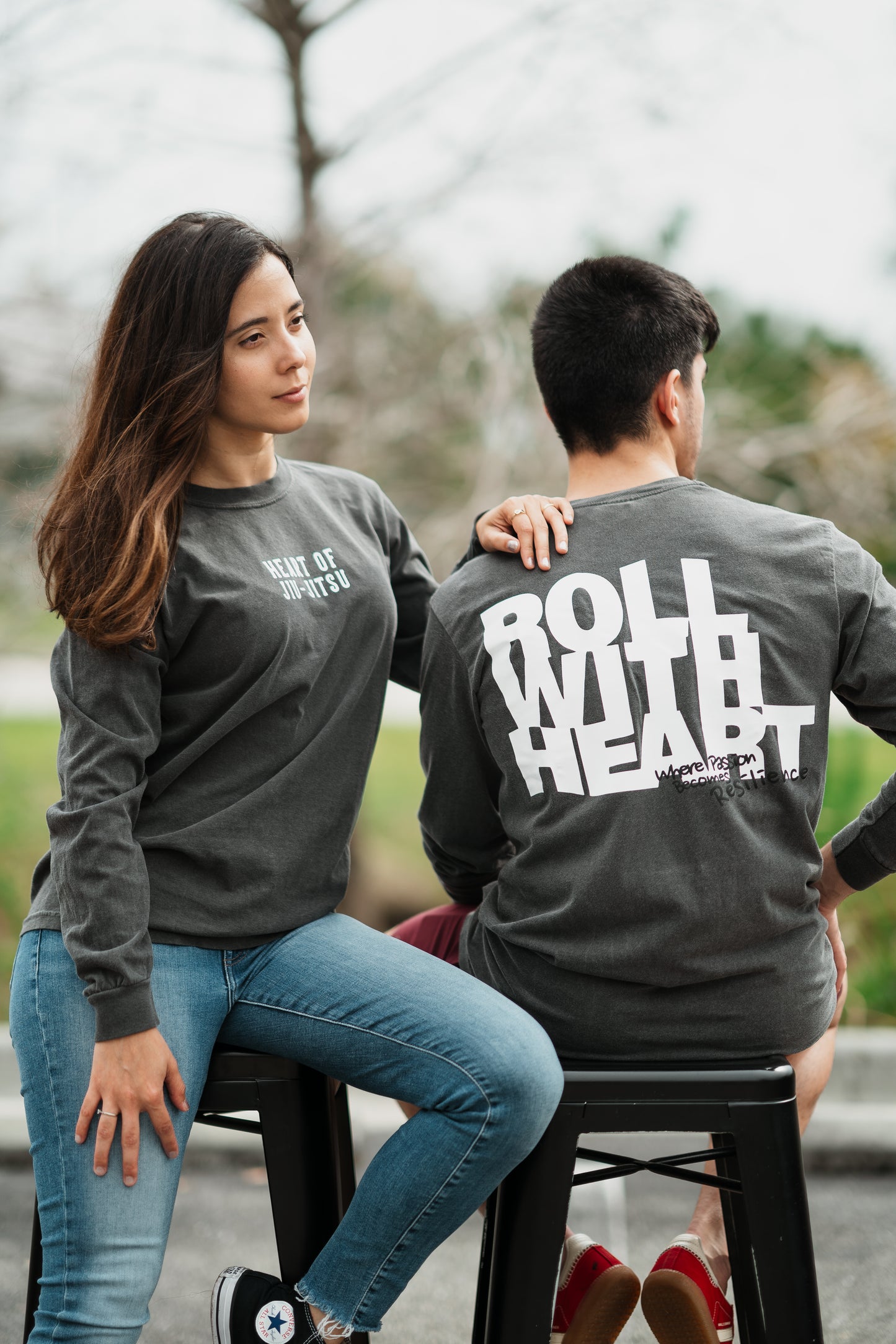 ROLL WITH HEART | Adults Collection - Where Passion Becomes Resilience Long Sleeve