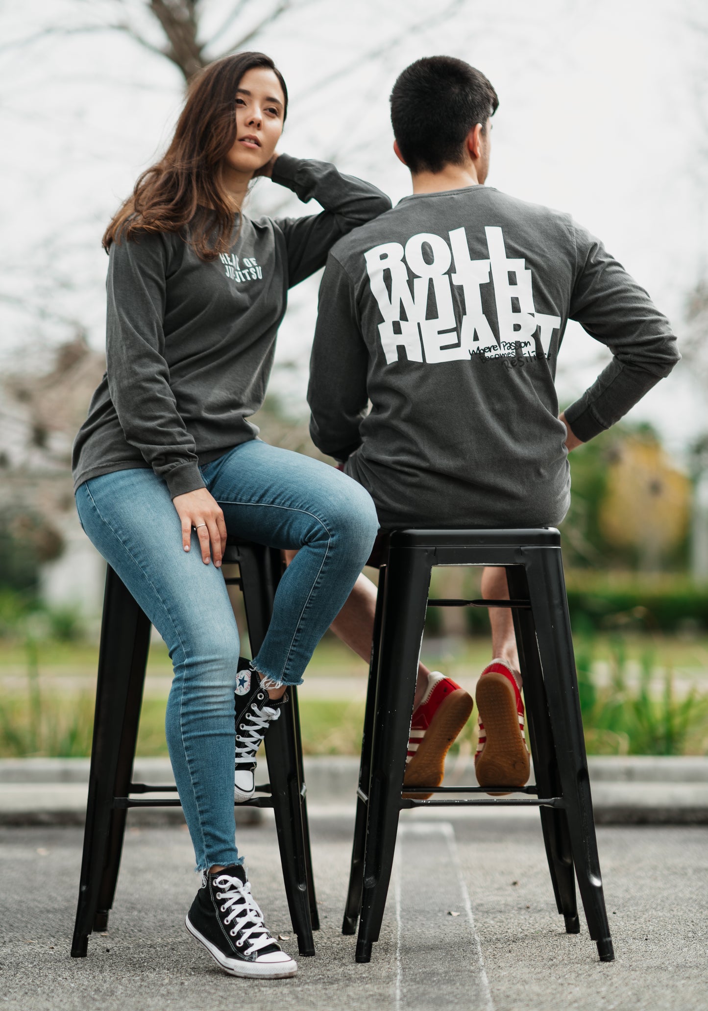 ROLL WITH HEART | Adults Collection - Where Passion Becomes Resilience Long Sleeve