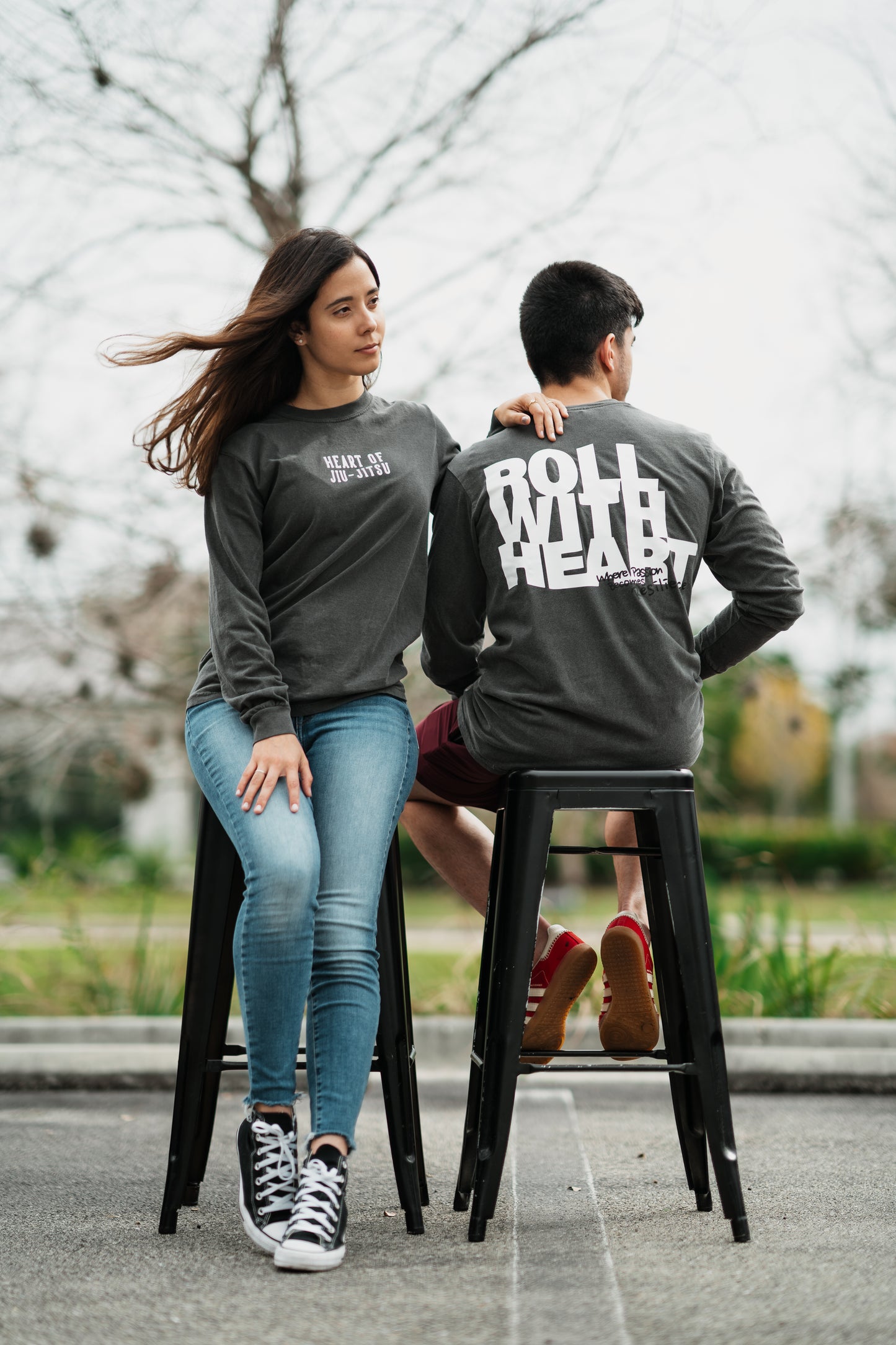 ROLL WITH HEART | Adults Collection - Where Passion Becomes Resilience Long Sleeve